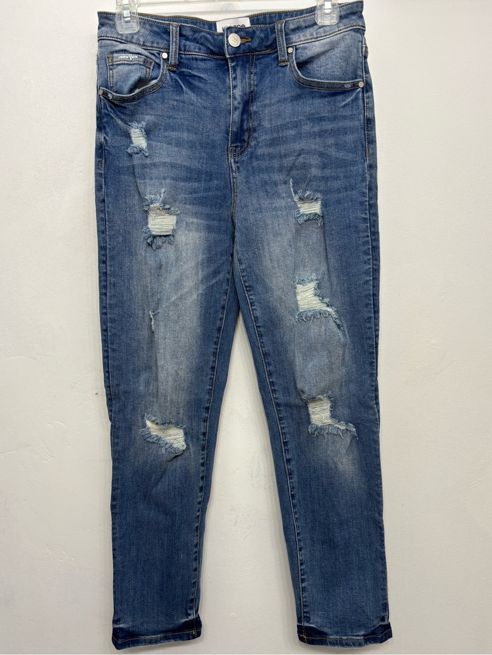 Insane Gene Distressed Take It Easy Slim Fit Girlfriend Jeans Womens 9/28 NWOT
